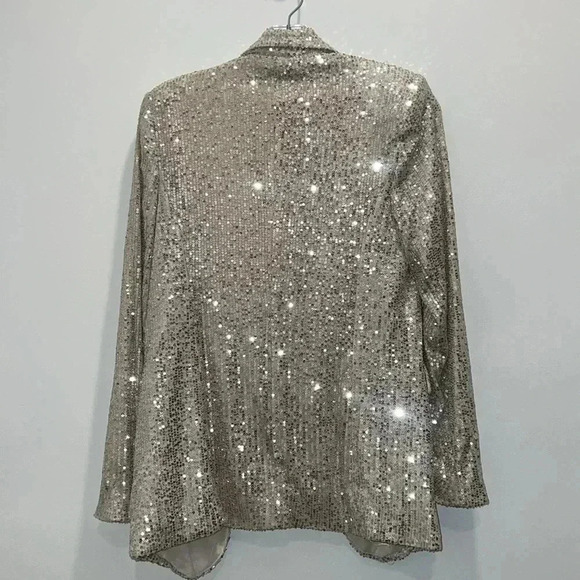 C by One Open Front Sequin Blazer - Picture 9 of 9